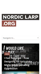 Mobile Screenshot of nordiclarp.org