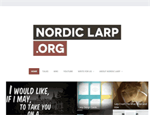 Tablet Screenshot of nordiclarp.org